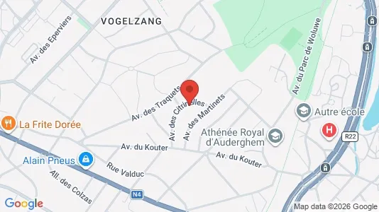 Apartments for rent i Brussels Oudergem - kort over placeringen