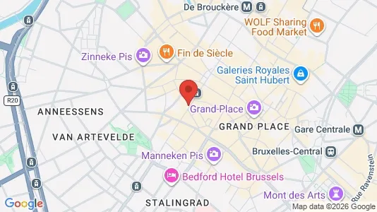 Apartments for rent i Stad Brussel - kort over placeringen