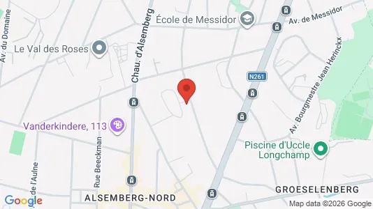 Apartments for rent i Brussels Ukkel - kort over placeringen