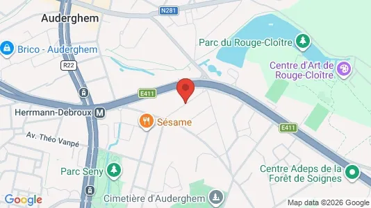 Apartments for rent i Brussels Oudergem - kort over placeringen