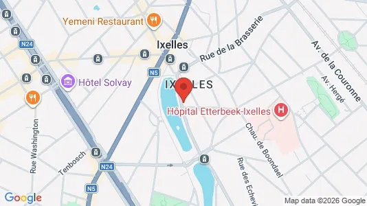 Apartments for rent i Brussels Elsene - kort over placeringen