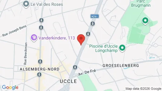 Apartments for rent i Brussels Ukkel - kort over placeringen