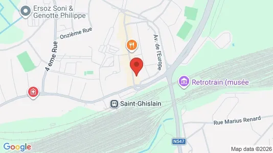Apartments for rent i Saint-Ghislain - kort over placeringen
