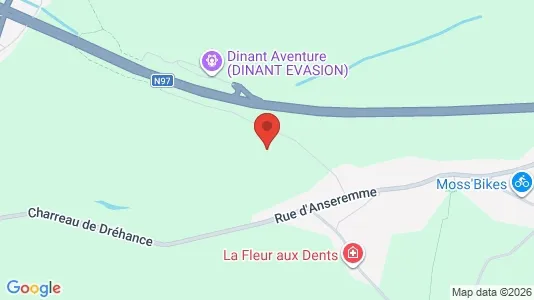 Apartments for rent i Dinant - kort over placeringen