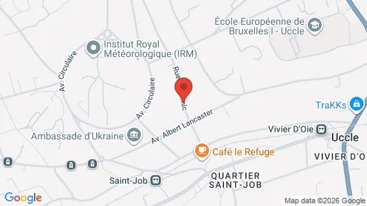 Apartments for rent i Brussels Ukkel - kort over placeringen