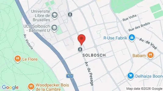 Apartments for rent i Brussels Elsene - kort over placeringen