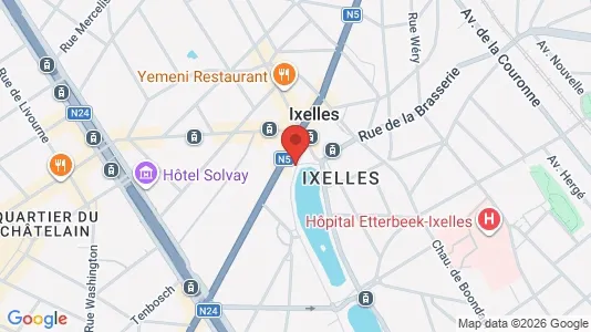 Apartments for rent i Brussels Elsene - kort over placeringen