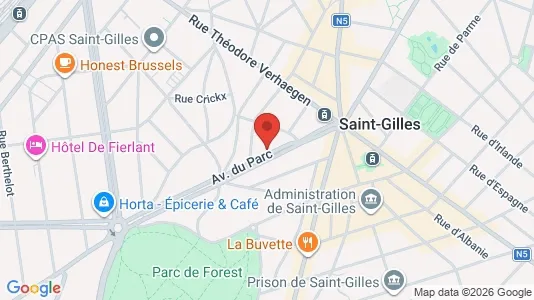 Apartments for rent i Brussels Sint-Gillis - kort over placeringen