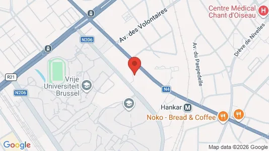 Apartments for rent i Brussels Oudergem - kort over placeringen