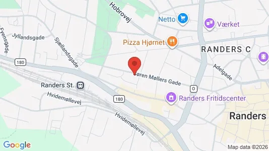 Apartments for rent i Randers C - kort over placeringen