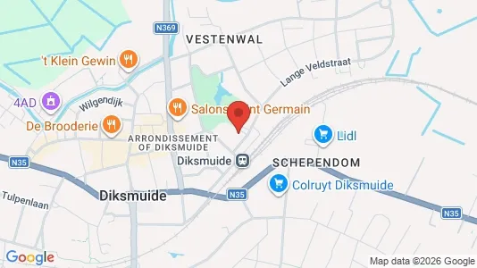 Apartments for rent in Diksmuide - Photo from Google Street View