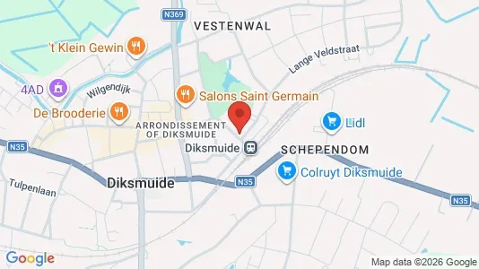 Apartments for rent in Diksmuide - Photo from Google Street View