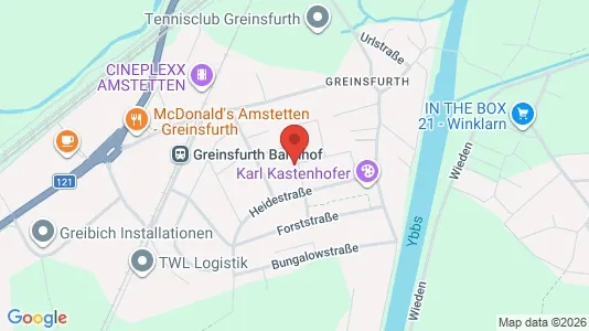 Apartments for rent i Amstetten - kort over placeringen