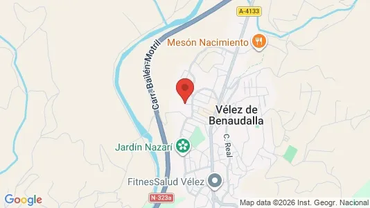 Apartments for rent i Vélez de Benaudalla - kort over placeringen