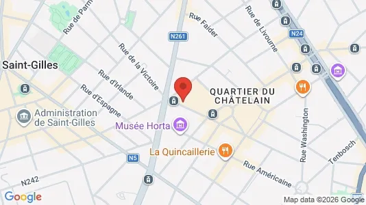 Apartments for rent i Brussels Sint-Gillis - kort over placeringen