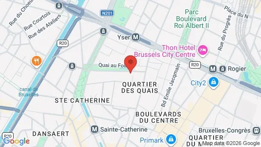 Apartments for rent i Stad Brussel - kort over placeringen