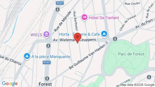 Apartments for rent i Brussels Vorst - kort over placeringen