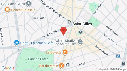 Apartments for rent i Brussels Sint-Gillis - kort over placeringen