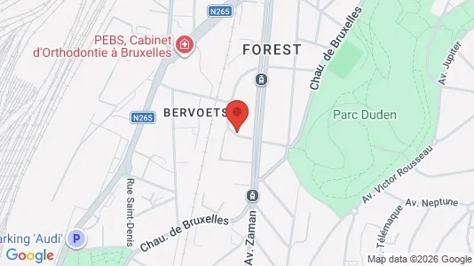 Apartments for rent i Brussels Vorst - kort over placeringen