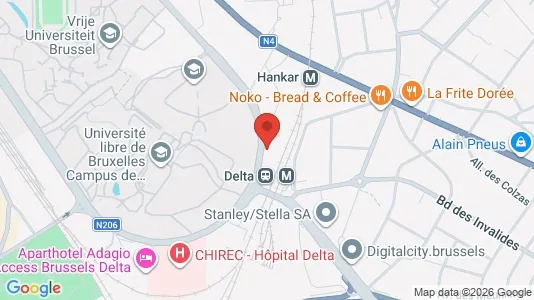 Apartments for rent i Brussels Oudergem - kort over placeringen