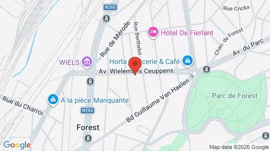 Apartments for rent i Brussels Vorst - kort over placeringen
