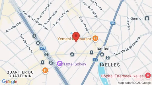 Apartments for rent i Brussels Elsene - kort over placeringen