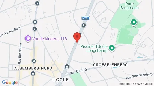 Apartments for rent i Brussels Ukkel - kort over placeringen