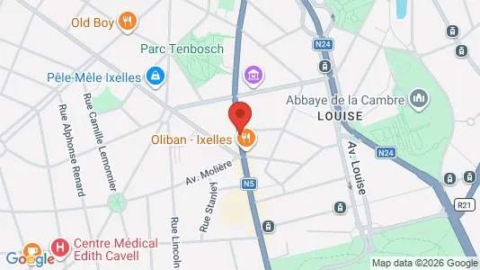 Apartments for rent i Brussels Elsene - kort over placeringen