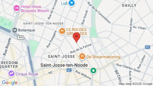 Apartments for rent i Brussels Sint-Joost-ten-Node - kort over placeringen
