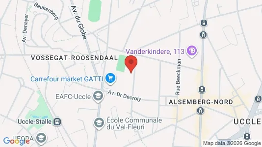 Apartments for rent i Brussels Ukkel - kort over placeringen