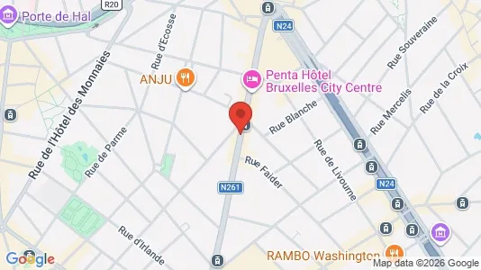 Apartments for rent i Brussels Sint-Gillis - kort over placeringen