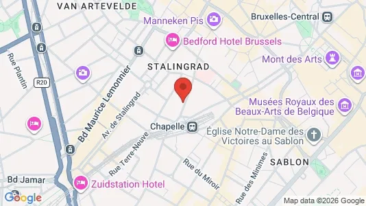 Apartments for rent i Stad Brussel - kort over placeringen