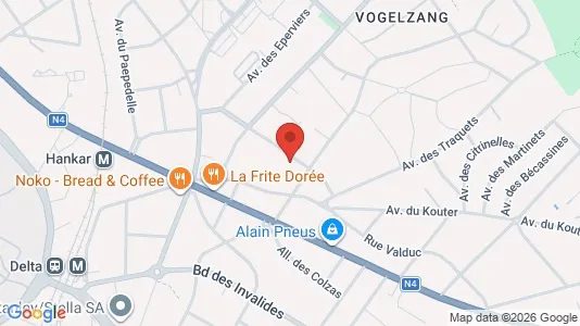 Apartments for rent i Brussels Oudergem - kort over placeringen