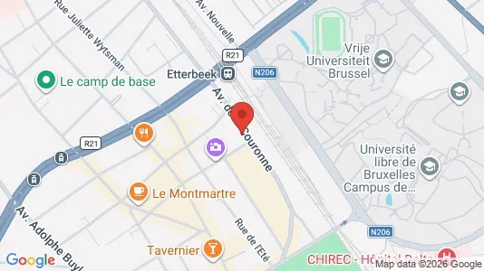 Apartments for rent i Brussels Elsene - kort over placeringen