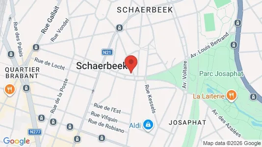 Apartments for rent i Brussels Schaarbeek - kort over placeringen