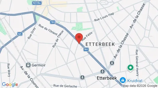 Apartments for rent i Brussels Etterbeek - kort over placeringen