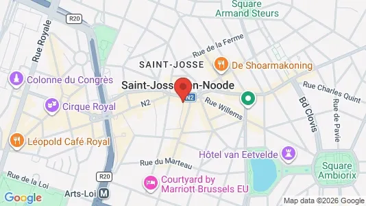 Apartments for rent i Brussels Sint-Joost-ten-Node - kort over placeringen