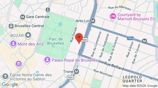 Apartments for rent i Stad Brussel - kort over placeringen