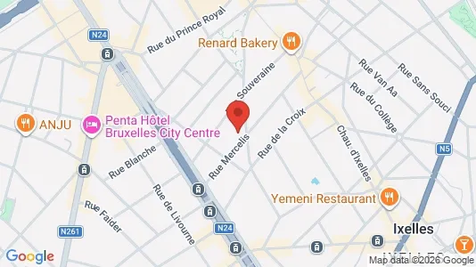 Apartments for rent i Brussels Elsene - kort over placeringen