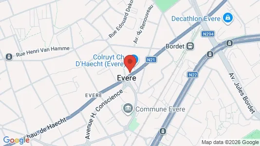 Apartments for rent i Brussels Evere - kort over placeringen