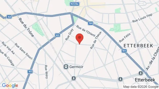 Apartments for rent i Brussels Elsene - kort over placeringen