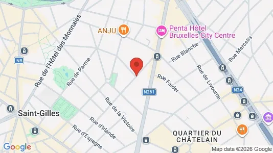 Apartments for rent i Brussels Sint-Gillis - kort over placeringen
