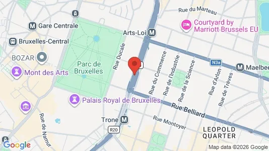 Apartments for rent i Stad Brussel - kort over placeringen