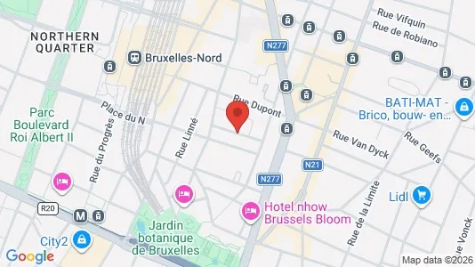 Apartments for rent i Brussels Sint-Joost-ten-Node - kort over placeringen