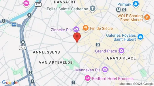 Apartments for rent i Stad Brussel - kort over placeringen