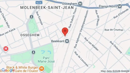 Apartments for rent i Brussels Sint-Jans-Molenbeek - kort over placeringen