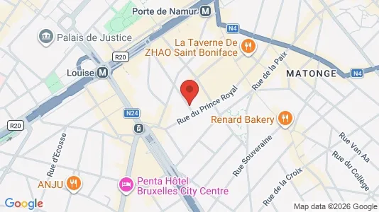 Apartments for rent i Brussels Elsene - kort over placeringen
