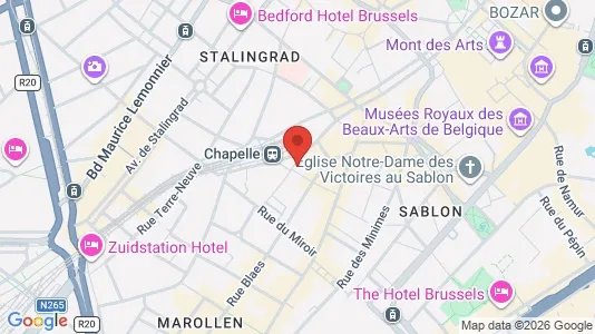 Apartments for rent i Stad Brussel - kort over placeringen