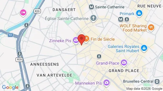Apartments for rent i Stad Brussel - kort over placeringen