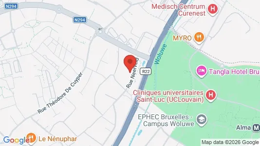 Apartments for rent i Brussels Sint-Lambrechts-Woluwe - kort over placeringen